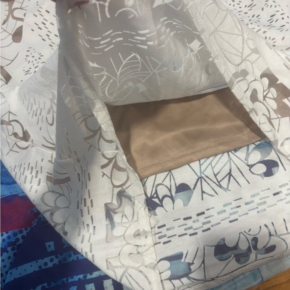 Jessica Simpson White ‎ and Brown Midi Dress - Picture 3 of 4